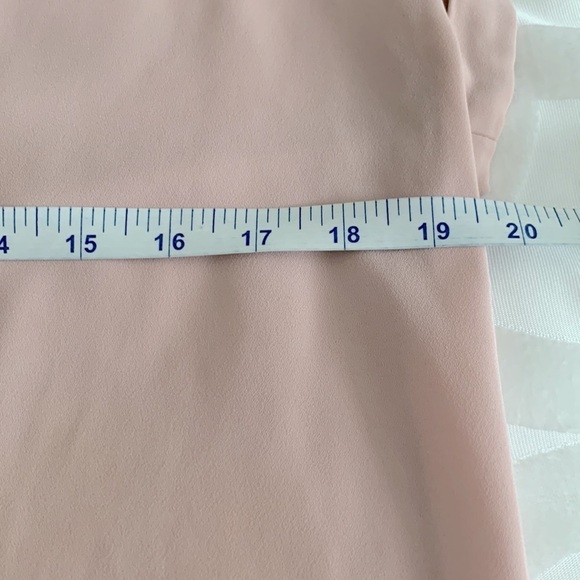 Philosophy Sheer Pink/Mauve, Cap Sleeve, V-Neck Blouse. High/Low. Size Medium - Picture 9 of 11